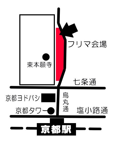 富樫本願寺　フリーマーケット地図